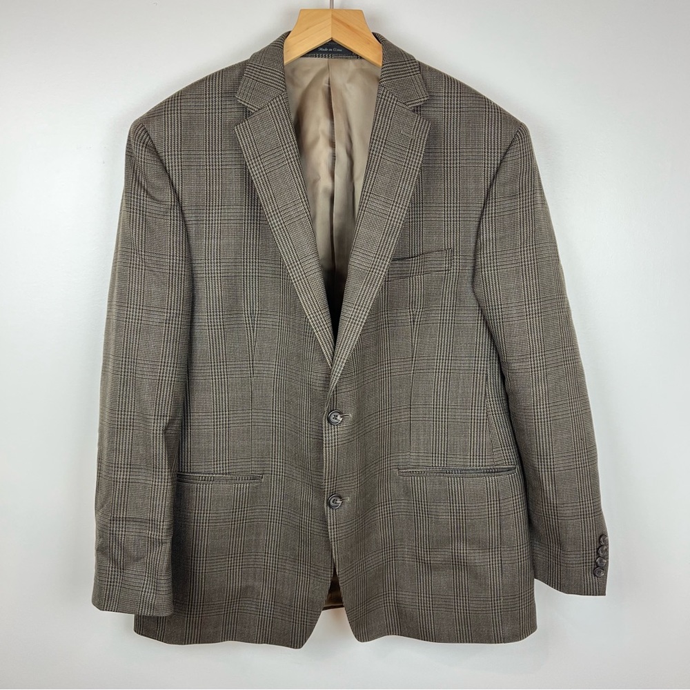 Vintage Ralph Lauren 100% Wool Plaid Preppy Style Jacket Blazer stunning large - Picture 6 of 16